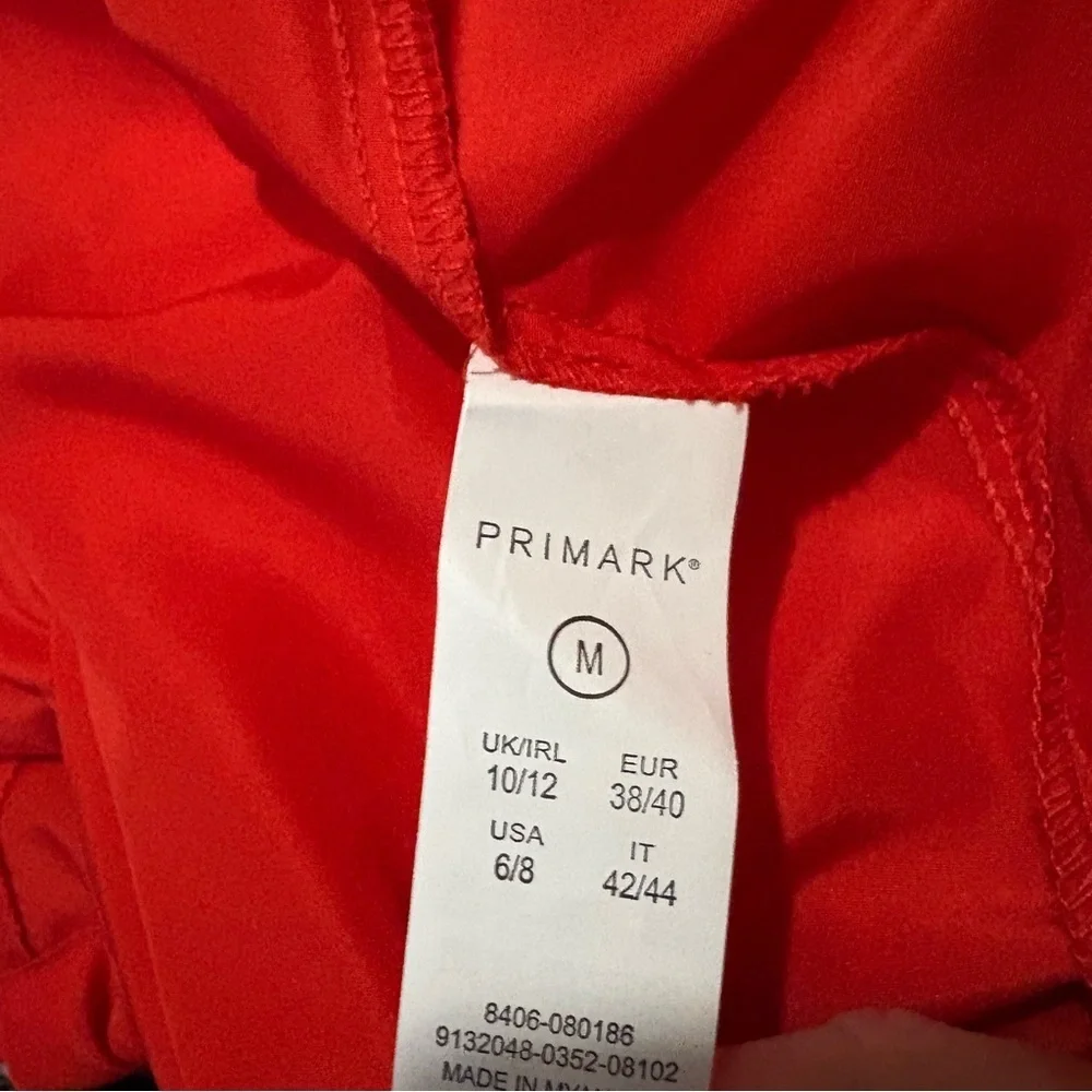PRIMARK Red Thin Hooded Wind / Rain Jacket - Picture 8 of 8